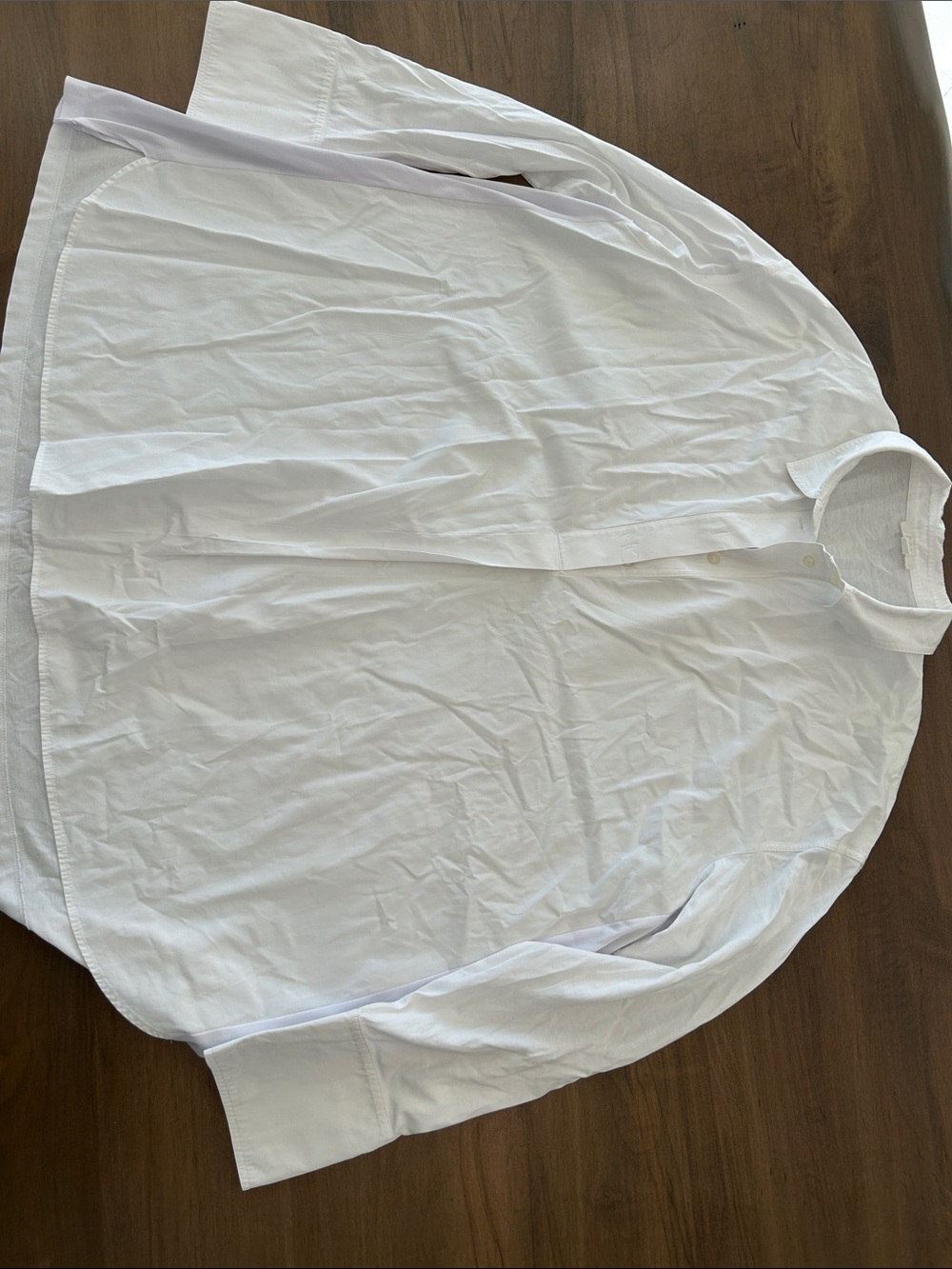 White Long-Sleeve Shirt - Classic Cotton